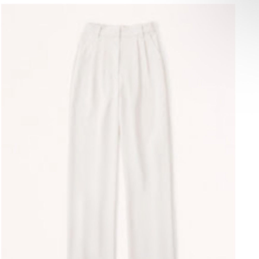 Abercrombie & Fitch Crisp White Pants